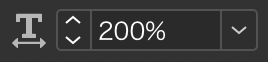 Horizontal 200% in InDesign