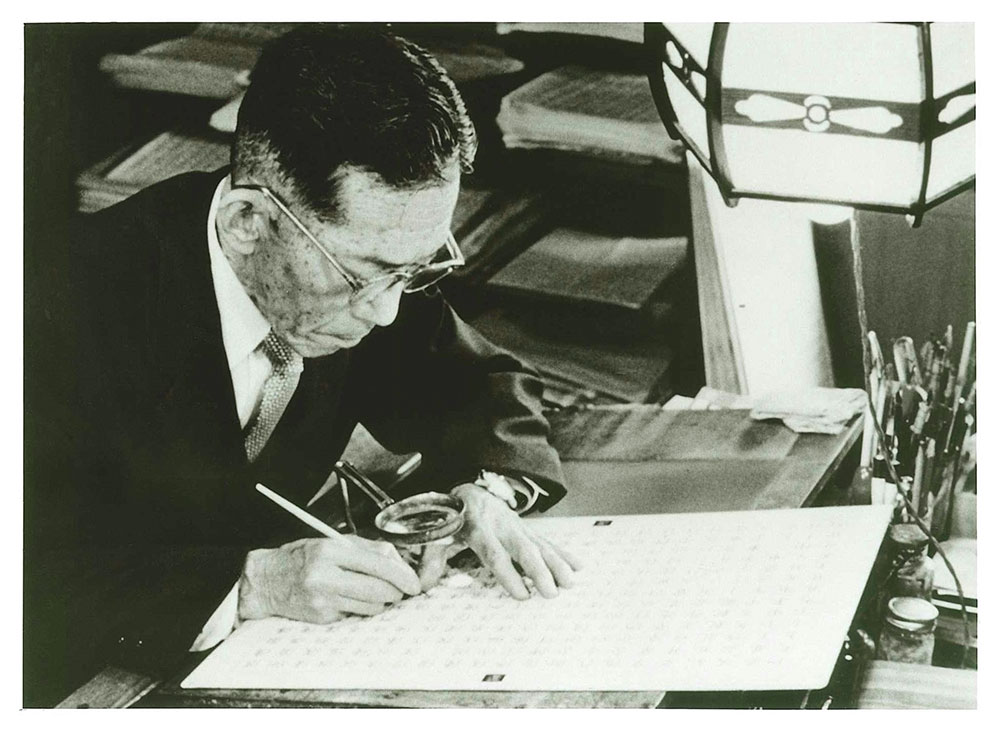 Mokichi Ishii am Arbeiten